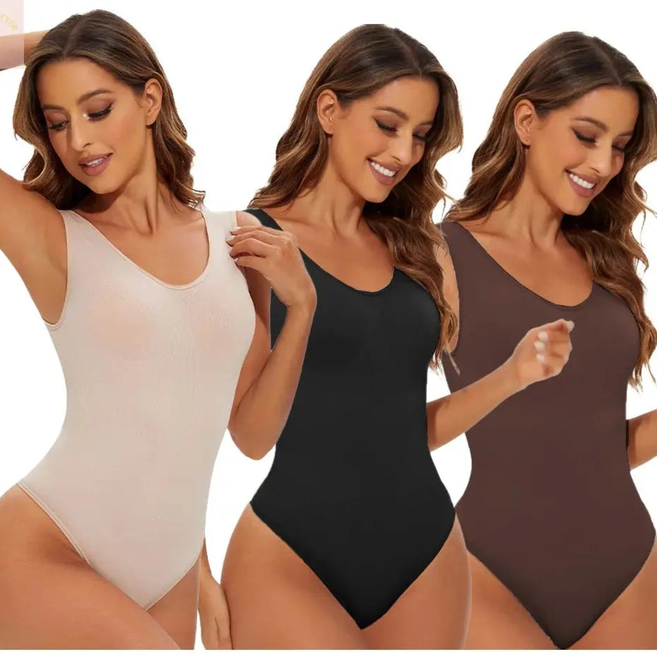 Seamless Shapewear Bodysuit for Women Body Shaper Thong Body Shaping Sculpting Breast Slimming Wide Shoulder Straps Shapers New GlowTrotter