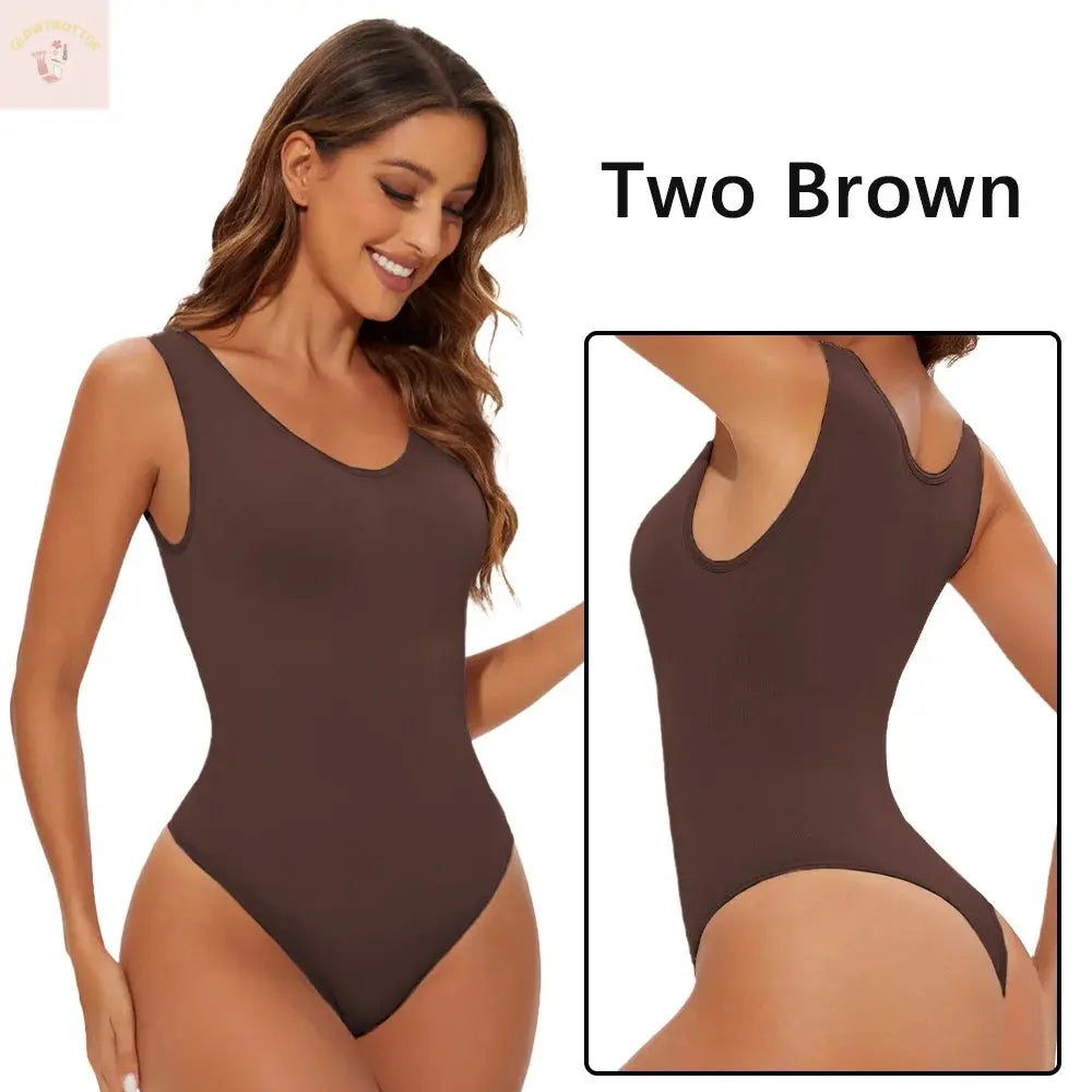 Seamless Shapewear Bodysuit for Women Body Shaper Thong Body Shaping Sculpting Breast Slimming Wide Shoulder Straps Shapers New GlowTrotter