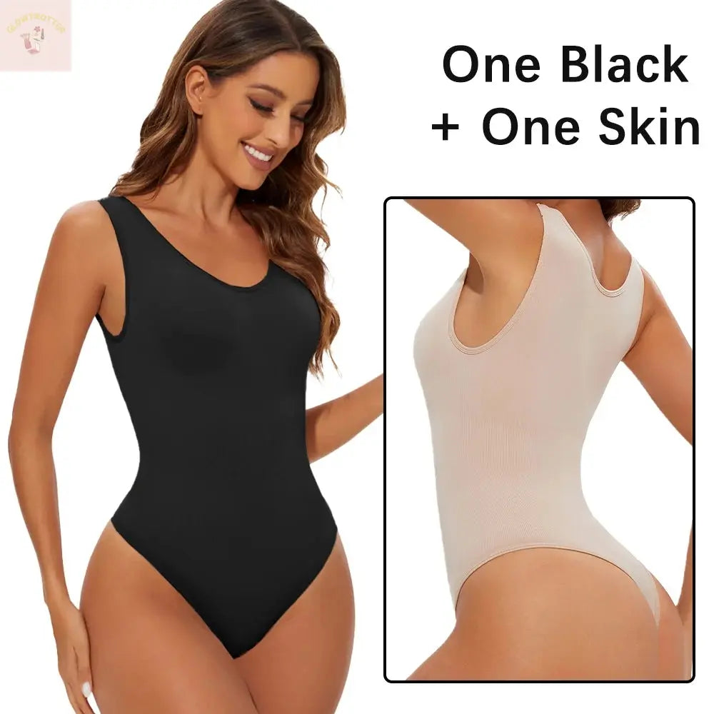 Seamless Shapewear Bodysuit for Women Body Shaper Thong Body Shaping Sculpting Breast Slimming Wide Shoulder Straps Shapers New GlowTrotter