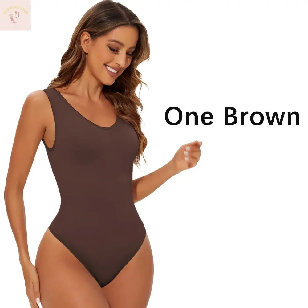 Seamless Shapewear Bodysuit for Women Body Shaper Thong Body Shaping Sculpting Breast Slimming Wide Shoulder Straps Shapers New GlowTrotter