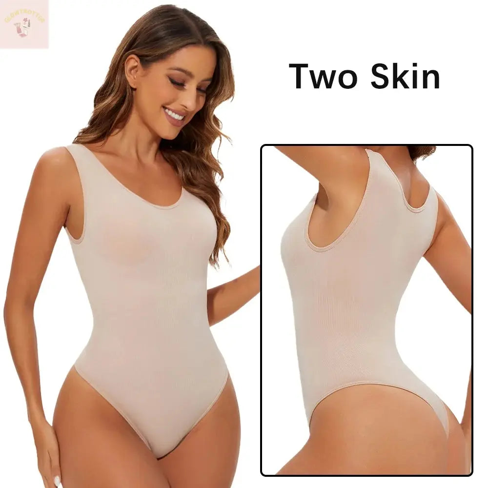Seamless Shapewear Bodysuit for Women Body Shaper Thong Body Shaping Sculpting Breast Slimming Wide Shoulder Straps Shapers New GlowTrotter